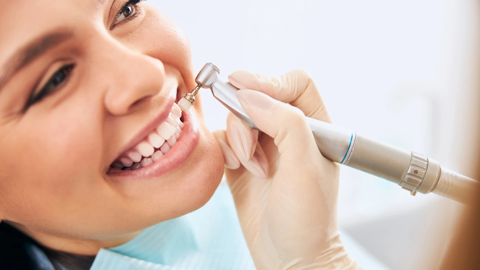 cleaning teeth